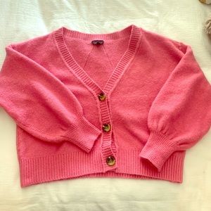 Top shop pink cardigan